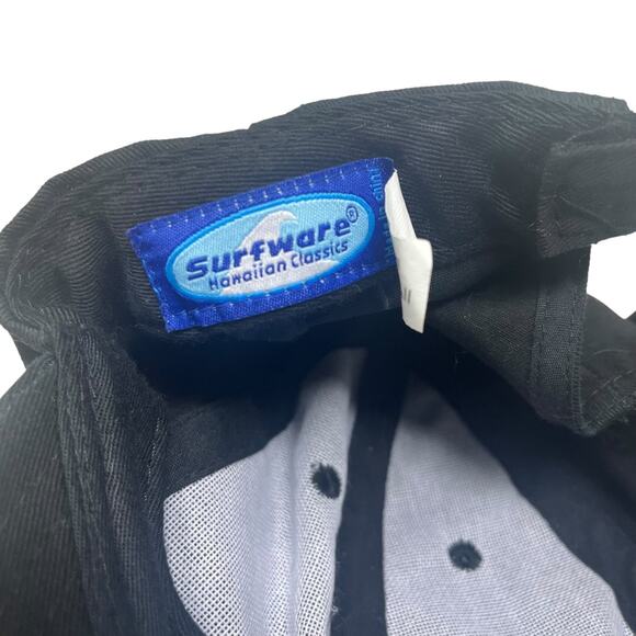 Surfware Hawaiian Classics Hat Men's Adjustable Black Gold Pineapple - Picture 4 of 8